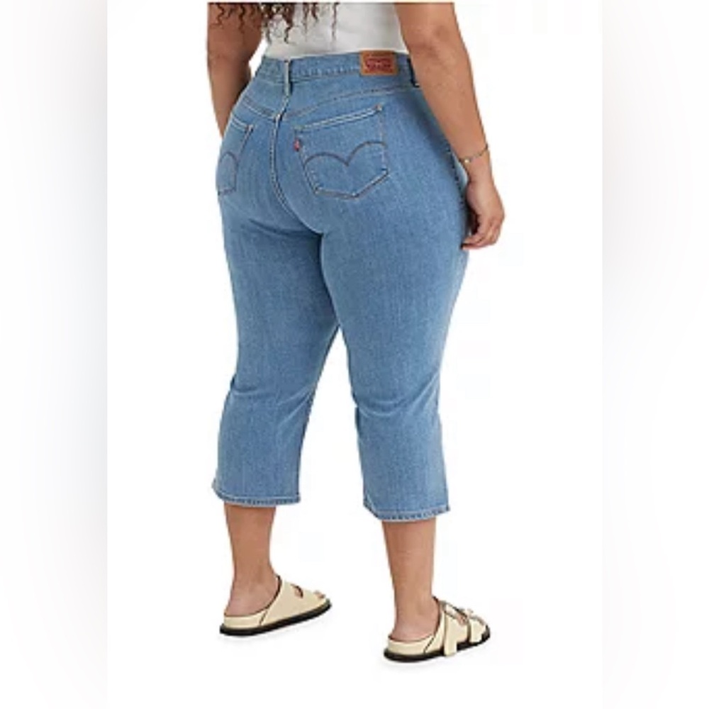 Levi's Womens Plus 311 Mid Rise Shaping Capris Jean